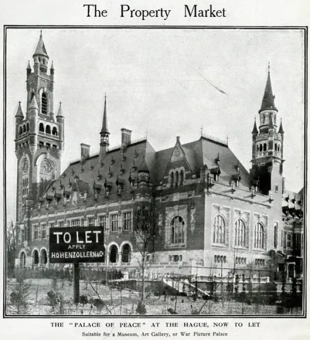 Framed Print : Peace Palace at The Hague, To Let, WW1 Framed Print : Peace Palace at The Hague, To Let, WW1