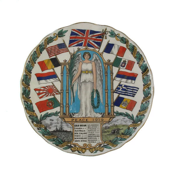 Peace Plate, designed by W H Goss