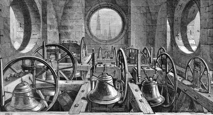 Framed Print : The Peal of Bells, St. Pauls Cathedral, 1878 Framed Print : The Peal of Bells, St. Pauls Cathedral, 1878