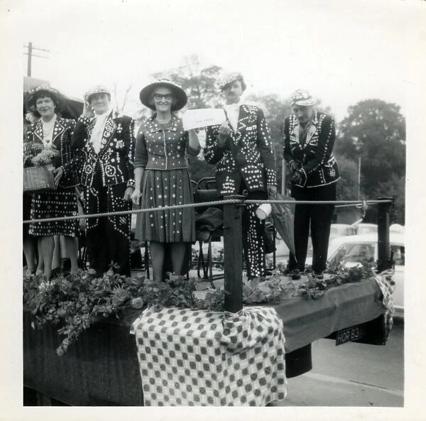 Pearly Kings & Queens in Pageant, Hythe, Hampshire