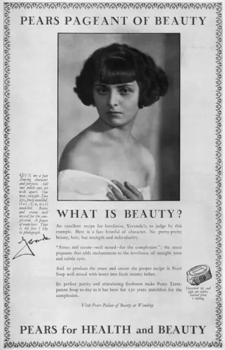 Framed Print : Pears advertisement by Madame Yevonde Framed Print : Pears advertisement by Madame Yevonde