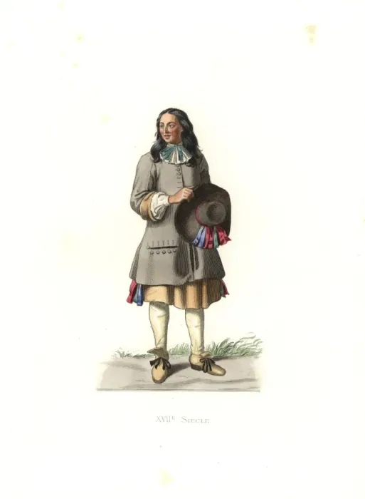 Framed Print : Peasant, France, 17th century, from a 1679