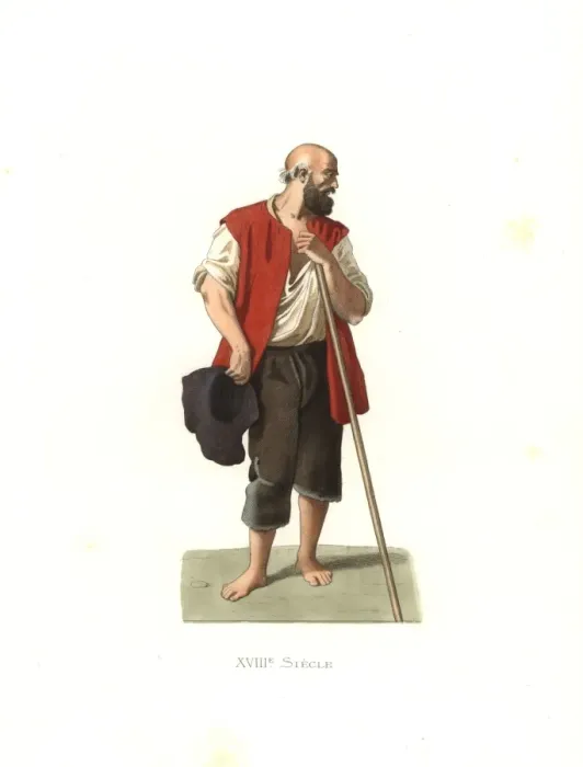 Framed Print : Peasant of Lombardi, Italy, 18th century Framed Print : Peasant of Lombardi, Italy, 18th century