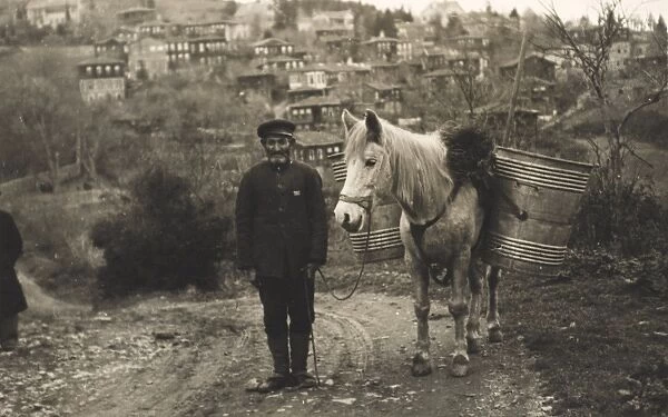 Peasant man with horse