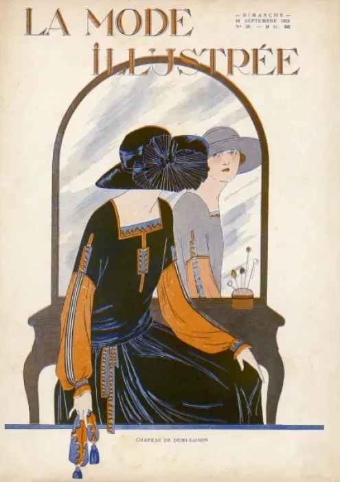 Framed Print : Peasant Style Dress 1923 Framed Print : Peasant Style Dress 1923