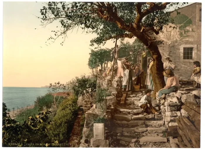 Framed Print : Peasants near Trieste, Istria, Austro-Hungary Framed Print : Peasants near Trieste, Istria, Austro-Hungary
