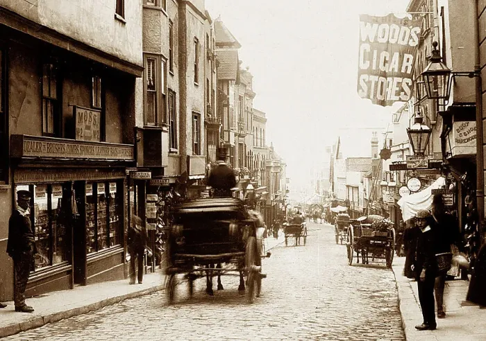 Framed Print : Peascod Street, Windsor, Victorian period Framed Print : Peascod Street, Windsor, Victorian period