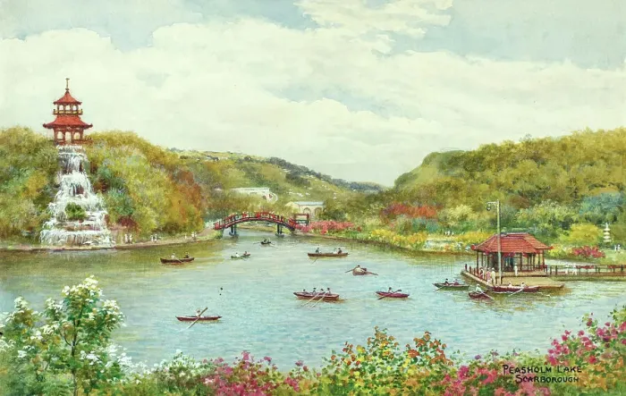 Framed Print : Peasholm Lake, Peasholm Park, Scarborough, North Yorkshire Framed Print : Peasholm Lake, Peasholm Park, Scarborough, North Yorkshire