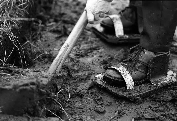 Framed Print : Peat cutting shoe - 1 Framed Print : Peat cutting shoe - 1