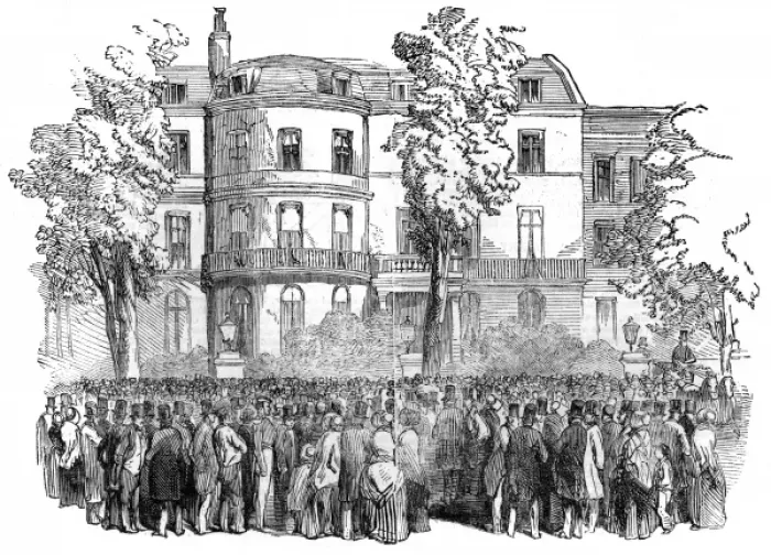 Framed Print : Peel and Crowd Framed Print : Peel and Crowd