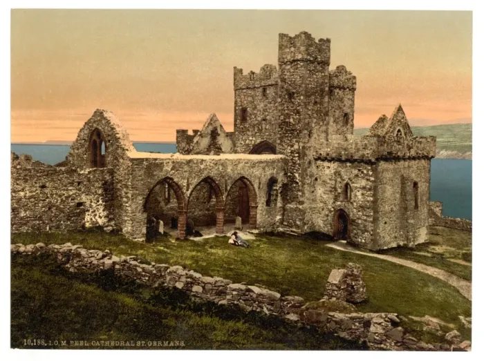 Framed Print : Peel, St. Germains Cathedral, Isle of Man, England Framed Print : Peel, St. Germains Cathedral, Isle of Man, England