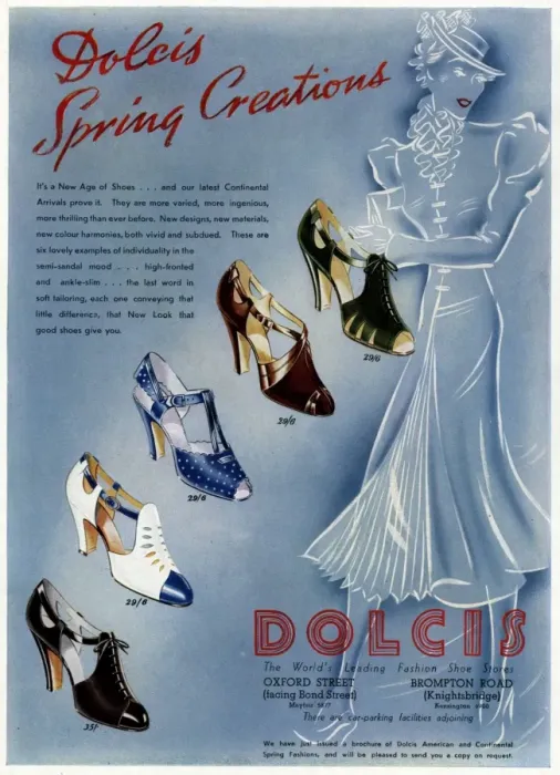 Framed Print : Peep and closed toe sandlals 1937 Framed Print : Peep and closed toe sandlals 1937