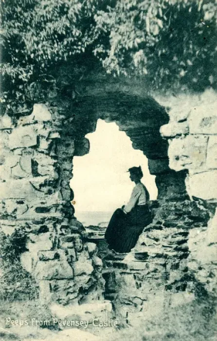 Framed Print : Peeps from Pevensey Castle, Pevensey, East Sussex Framed Print : Peeps from Pevensey Castle, Pevensey, East Sussex