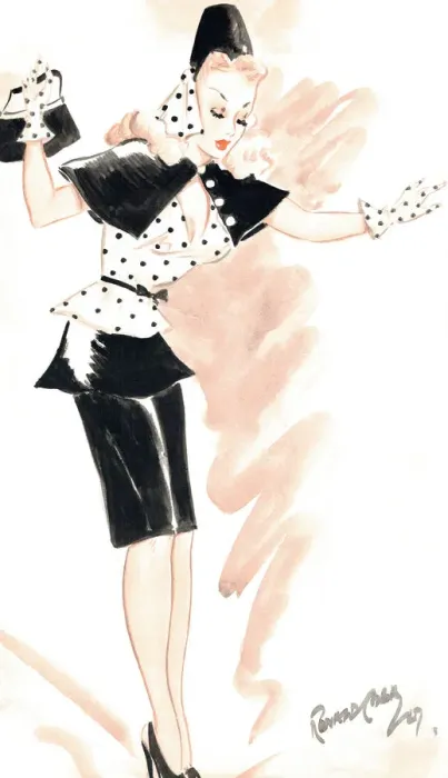 Framed Print : Peggy - Murrays Cabaret Club costume design Framed Print : Peggy - Murrays Cabaret Club costume design
