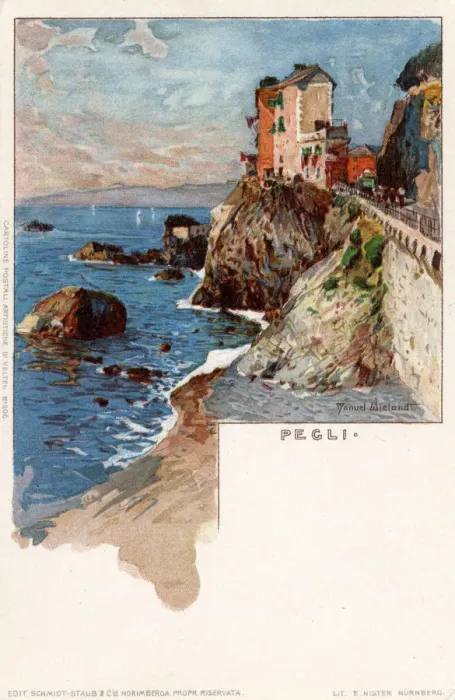 Framed Print : Pegli - View of the Coast - Italy Framed Print : Pegli - View of the Coast - Italy