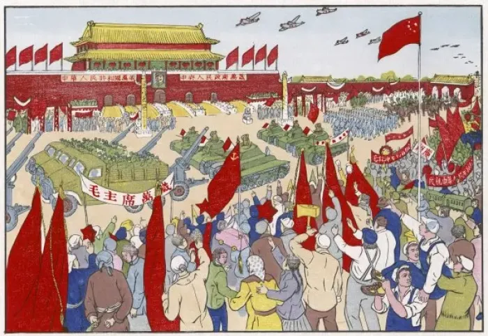 Framed Print : Peking Parade / China Set Framed Print : Peking Parade / China Set