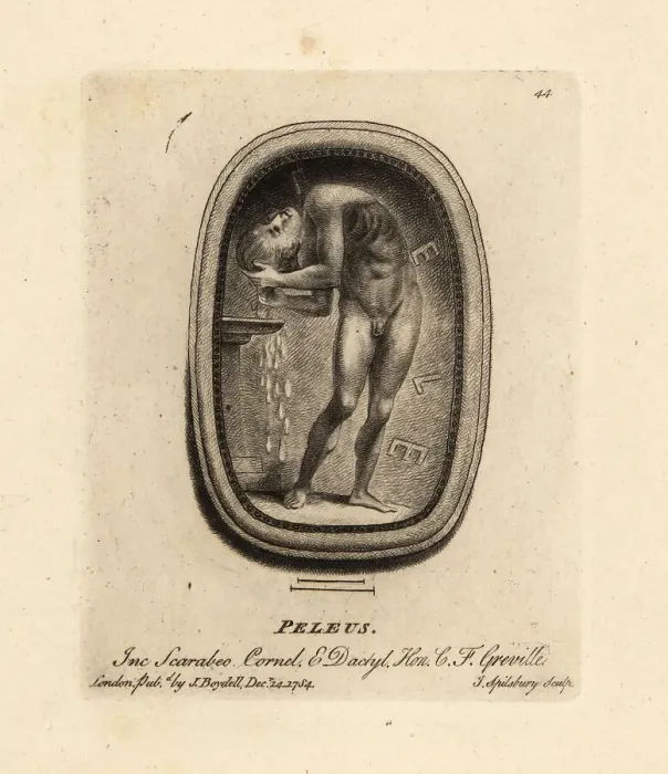 Framed Print : Peleus performing a purification ritual Framed Print : Peleus performing a purification ritual