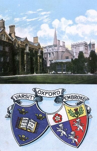 Pembroke College, Oxford - Building and College Crest