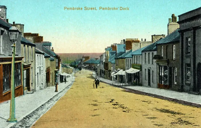 Framed Print : Pembroke Street, Pembroke Dock, Wales Framed Print : Pembroke Street, Pembroke Dock, Wales