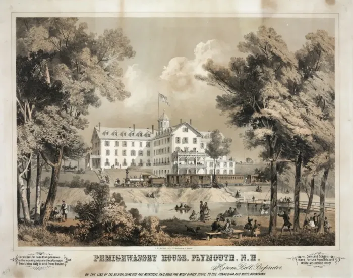 Framed Print : Pemigewasset House, Plymouth, N. H. On the line of the Boston Framed Print : Pemigewasset House, Plymouth, N. H. On the line of the Boston