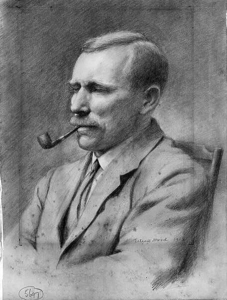 Pencil drawing of Charles Clement Walker (1877-1968)