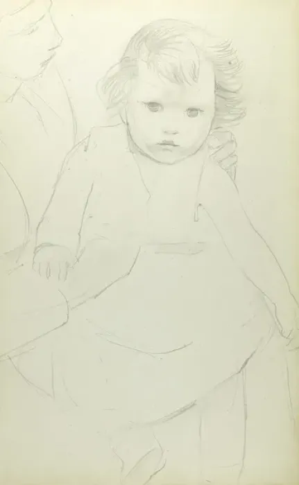 Framed Print : Pencil sketch of baby Framed Print : Pencil sketch of baby