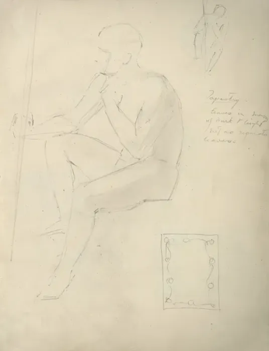 Framed Print : Pencil sketch of human figure Framed Print : Pencil sketch of human figure