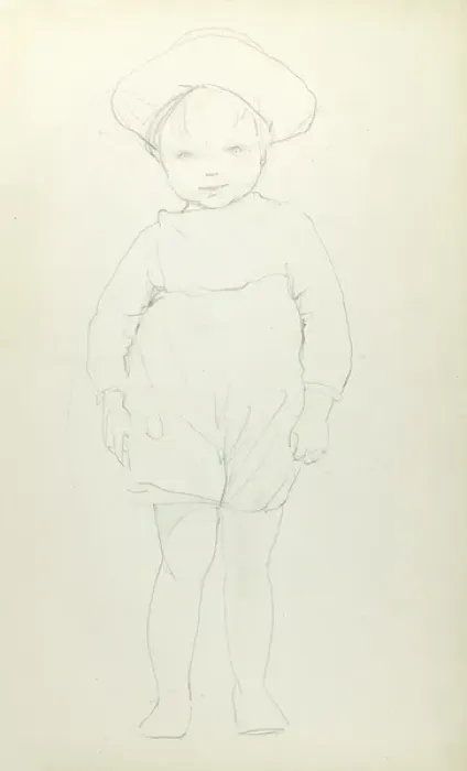Framed Print : Pencil sketch of little boy Framed Print : Pencil sketch of little boy