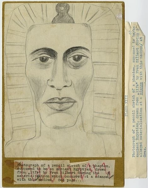 Pencil sketch of a phantom Egyptian