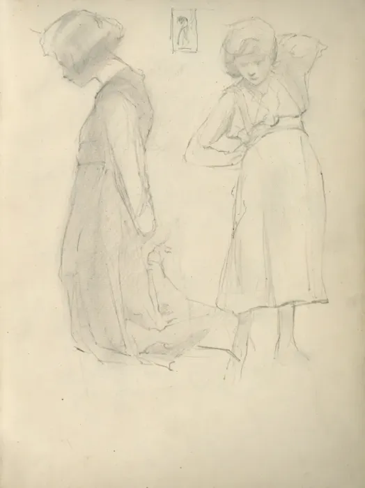 Framed Print : Pencil sketches of a young woman Framed Print : Pencil sketches of a young woman