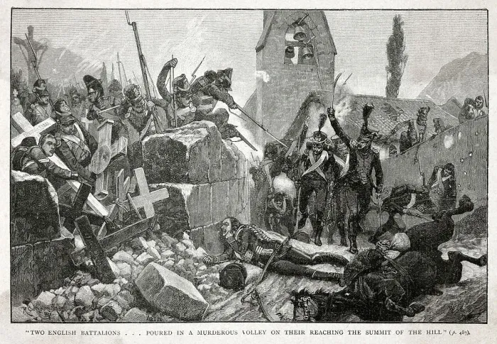 Framed Print : PENINSULA WAR 17, 000 soldiers under Sir Arthur Wellesley (Wellington) defeat 13, 000 French at Vimeiro, Portugal. Date: 21st August 1809 Framed Print : PENINSULA WAR 17, 000 soldiers under Sir Arthur Wellesley (Wellington) defeat 13, 000 French at Vimeiro, Portugal. Date: 21st August 1809
