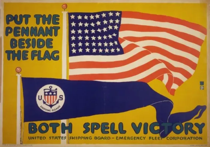 Framed Print : Put the pennant beside the flag - Both spell victory United Framed Print : Put the pennant beside the flag - Both spell victory United