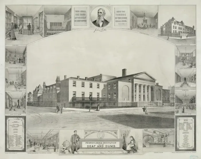 Framed Print : Pennsylvania Institution for the Deaf and Dumb Framed Print : Pennsylvania Institution for the Deaf and Dumb