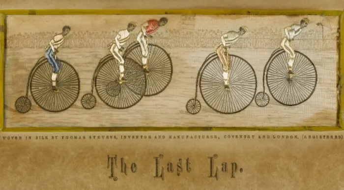 Framed Print : Penny Farthing Race / Silk Framed Print : Penny Farthing Race / Silk