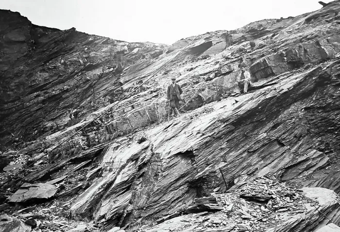 Framed Print : Penrhyn slate quarry, Victorian period Framed Print : Penrhyn slate quarry, Victorian period