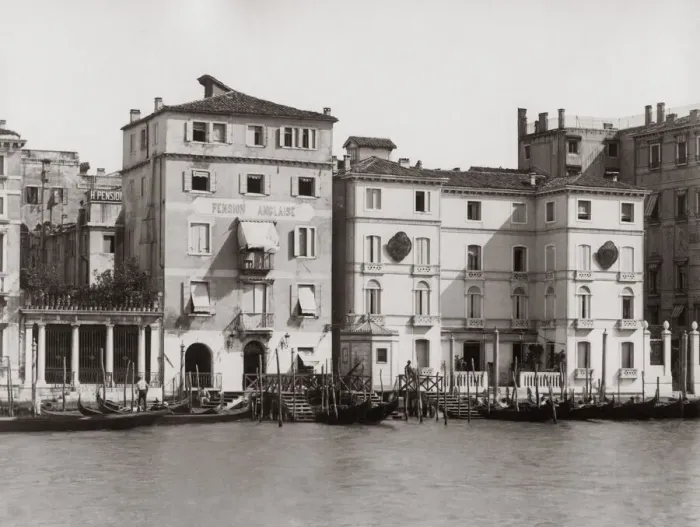 Framed Print : Pension Anglais Venice, Italy c. 1880 s Framed Print : Pension Anglais Venice, Italy c. 1880 s