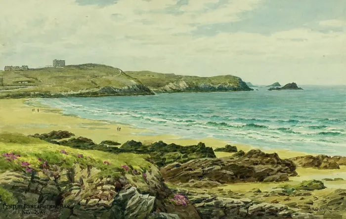 Framed Print : Pentire Point and Fistral Beach, Newquay, Cornwall Framed Print : Pentire Point and Fistral Beach, Newquay, Cornwall