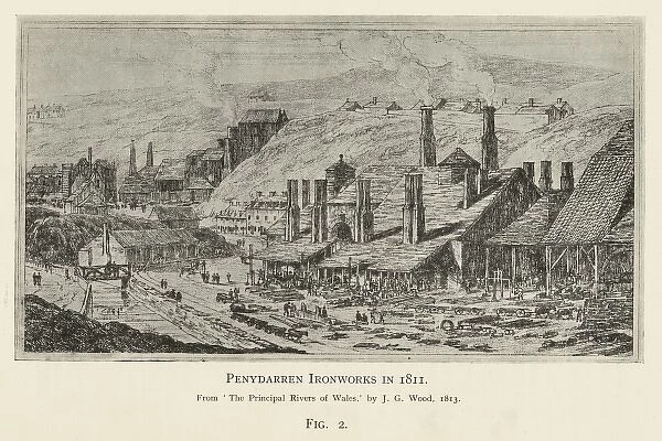 Penydarren Ironworks in 1811
