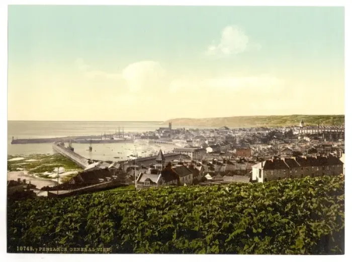Framed Print : Penzance, general view, Cornwall, England Framed Print : Penzance, general view, Cornwall, England