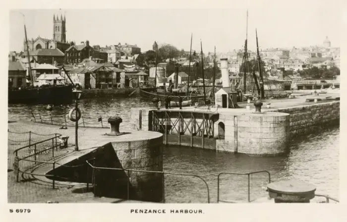 Framed Print : Penzance Harbour, Cornwall, England Framed Print : Penzance Harbour, Cornwall, England