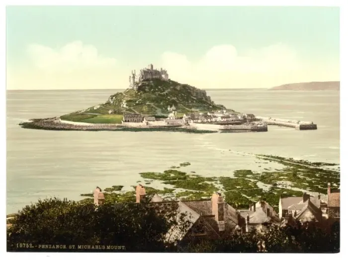 Framed Print : Penzance, St. Michaels Mount, Cornwall, England Framed Print : Penzance, St. Michaels Mount, Cornwall, England