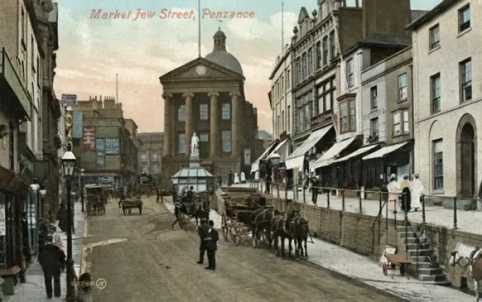 Framed Print : Penzance Street Scene Framed Print : Penzance Street Scene