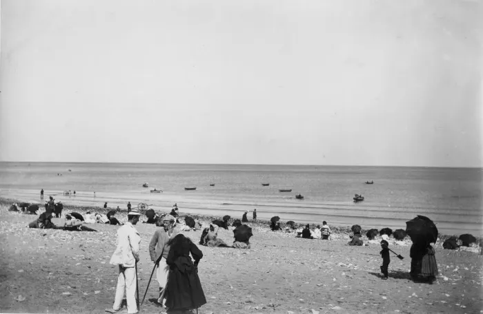 Framed Print : People on the beach at Colwyn Bay, North Wales Framed Print : People on the beach at Colwyn Bay, North Wales