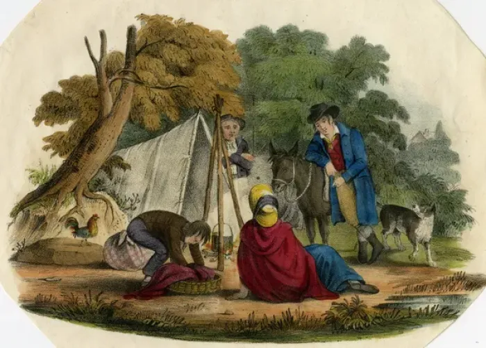 Framed Print : People camping Framed Print : People camping