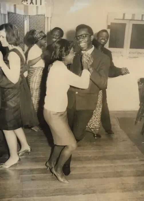 Framed Print : People from diverse ethnicity on the dance floor at NHS staf Framed Print : People from diverse ethnicity on the dance floor at NHS staf