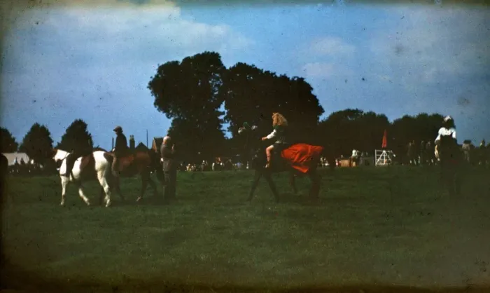 Framed Print : People at a fair on horseback Framed Print : People at a fair on horseback
