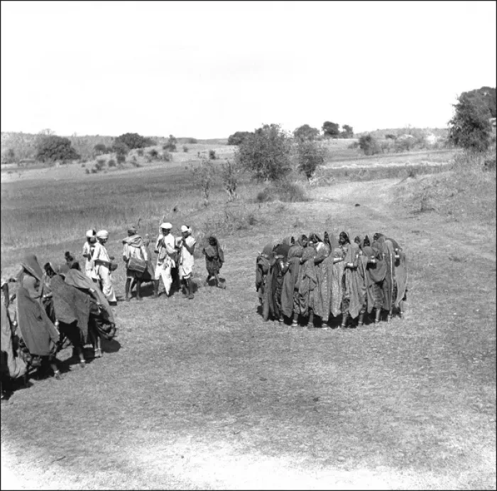 Framed Print : People in groups, Madhya Pradesh, Central India Framed Print : People in groups, Madhya Pradesh, Central India