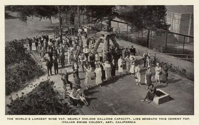 Framed Print : People at Italian Swiss wine colony, Asti, California, USA Framed Print : People at Italian Swiss wine colony, Asti, California, USA
