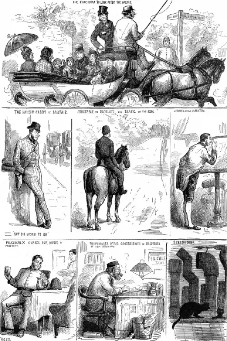 Framed Print : People left in London during the Summer Holidays, 1881 Framed Print : People left in London during the Summer Holidays, 1881