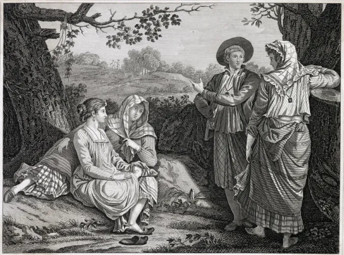 Framed Print : People of Manila in native dress Date: 18th century Framed Print : People of Manila in native dress Date: 18th century